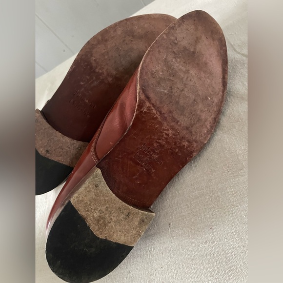 Johnson & Murphy Cellini Cap Toe Brown Leather Shoes US 10 M Made in Italy main image 13